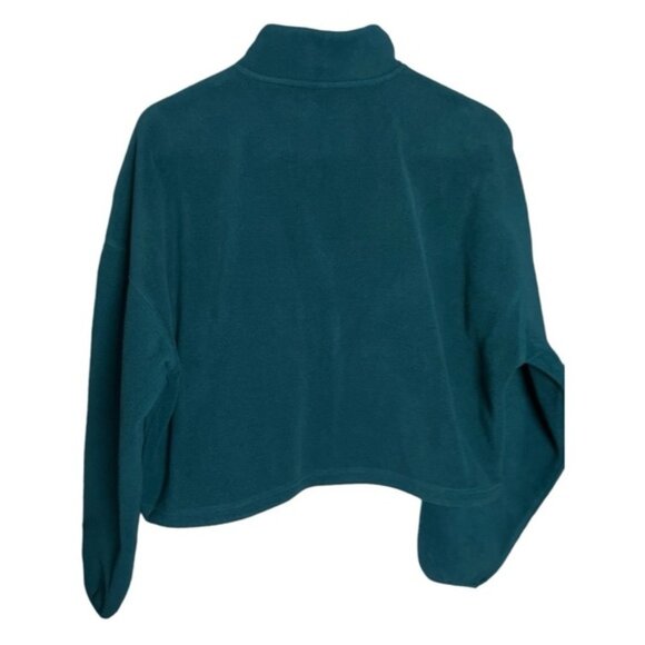 Fabletics XS Crop Sweaters Sweatshirts Cozy Winter Green Pocket Oversized Lounge - Picture 7 of 15